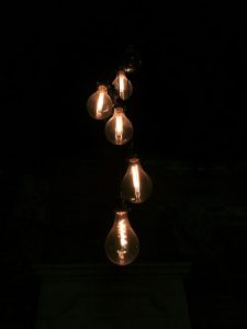 Photo "Modern and simple LED chandelier for terrace"