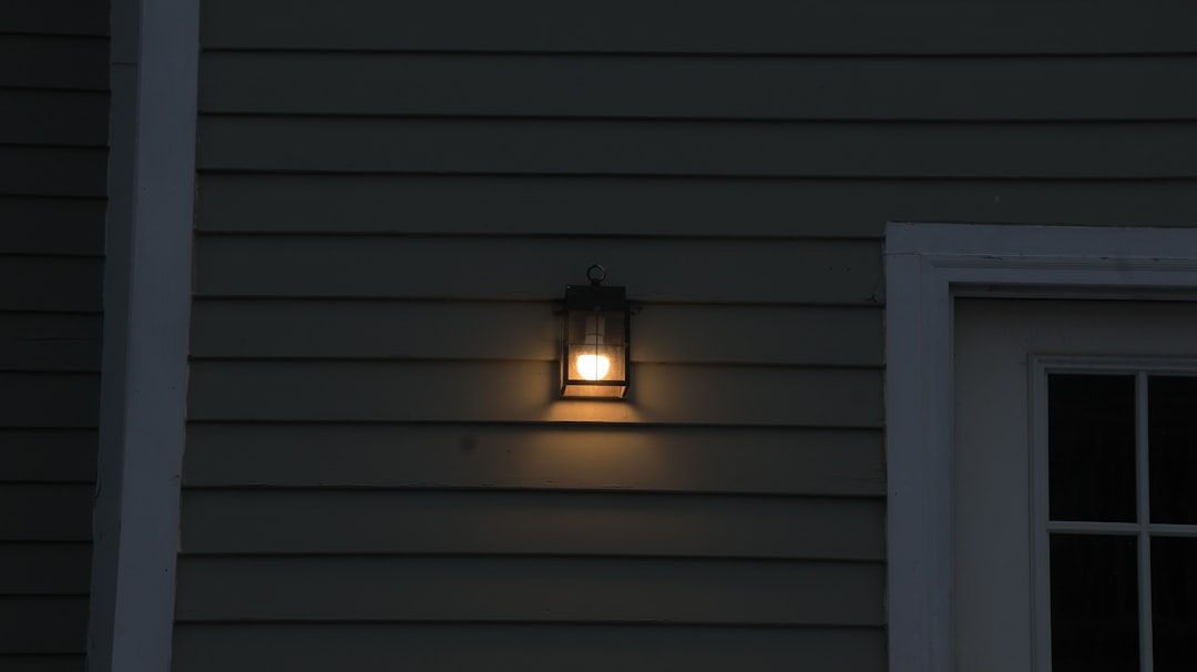 Photo outdoor wall lamp